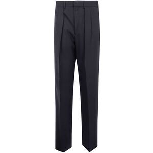 Tom Ford Men High Twist Broken Twill Double Pleat Trousers